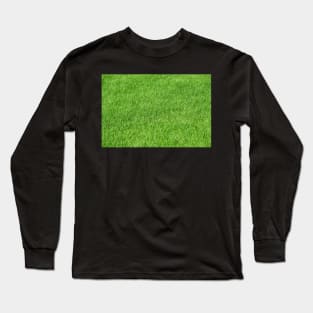 Green grass photo texture Long Sleeve T-Shirt